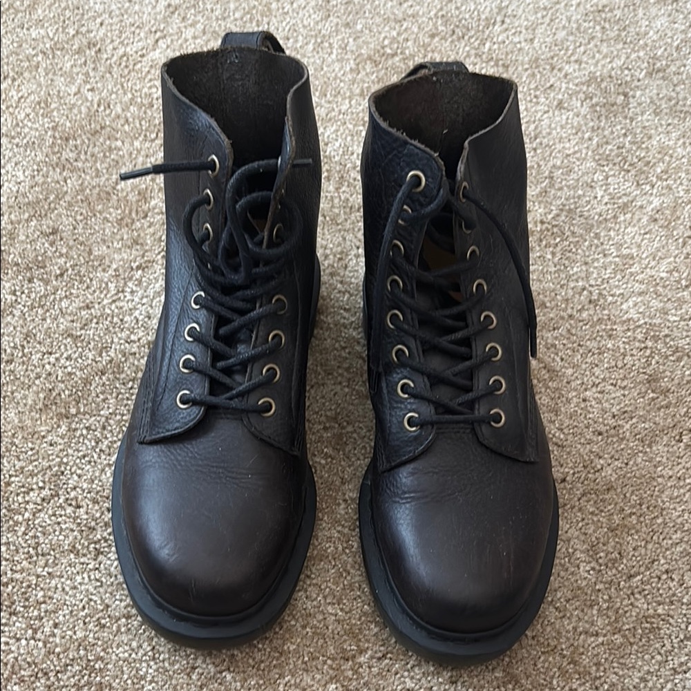 Dr. Martens Black High-Top Leather Boots